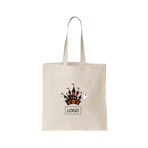 design tote bag halloween chateau et fantomes sur tote bag