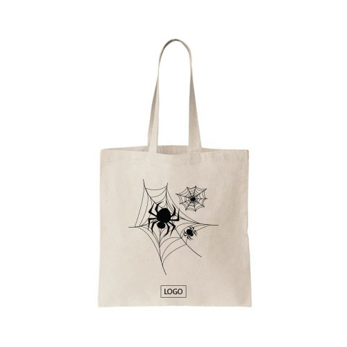 design tote bag halloween toile daraignee sur tote bag