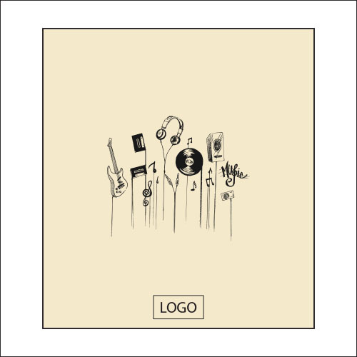 design tote bag musique objets suspendus