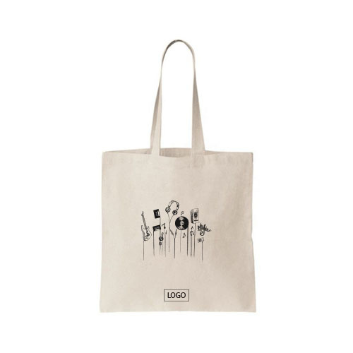 design tote bag musique objets suspendus sur tote bag
