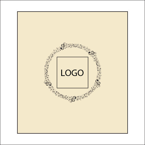 design tote bag musique partition cercle