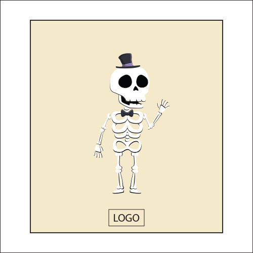 design tote bag squelette