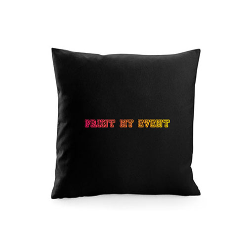 housse coussin noir personnalisee
