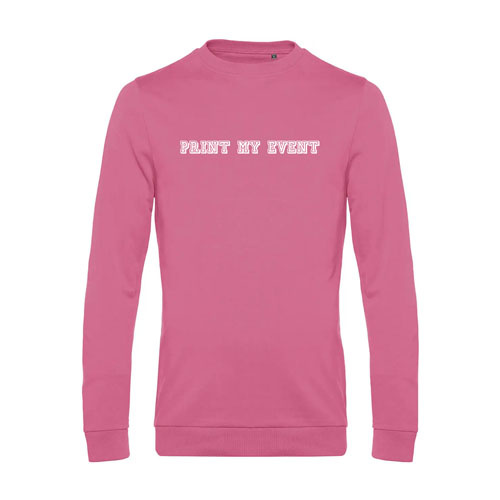 pull homme wu01w rose avec logo face