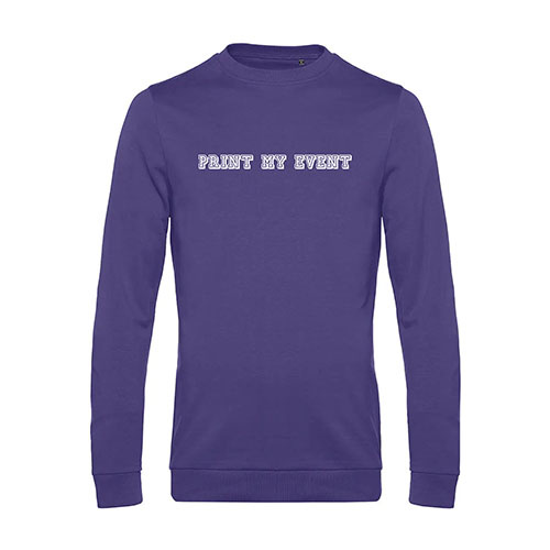pull homme wu01w violet avec logo face