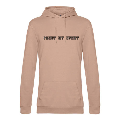 sweat a capuche homme wu03w nude avec logo face
