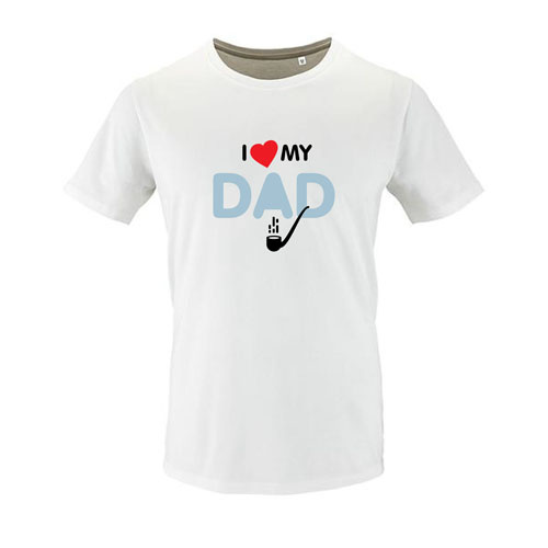 t-shirt i love your dad blanc