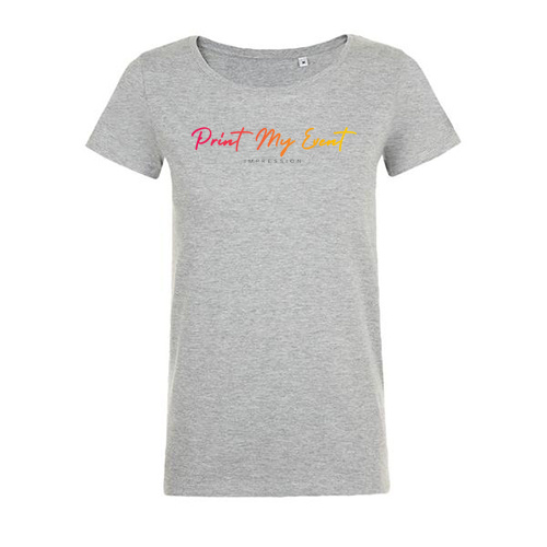 t-shirt mia gris face avec logo